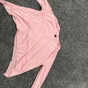 SHEIN Soft Pink Long Sleeve Top